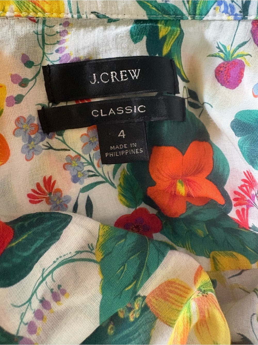 J. Crew Floral Button-Down Shirt - Picture 5 of 9